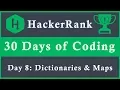 Day 8 Dictionaries Maps 30 Days of Coding HackerRank Java Language