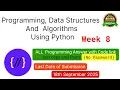 NPTEL Programming Data Structures and Algorithm Using Python week 8 programming Ans with code link