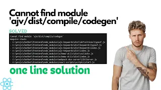 How to Fix Cannot Find Module Error in react one line soltution