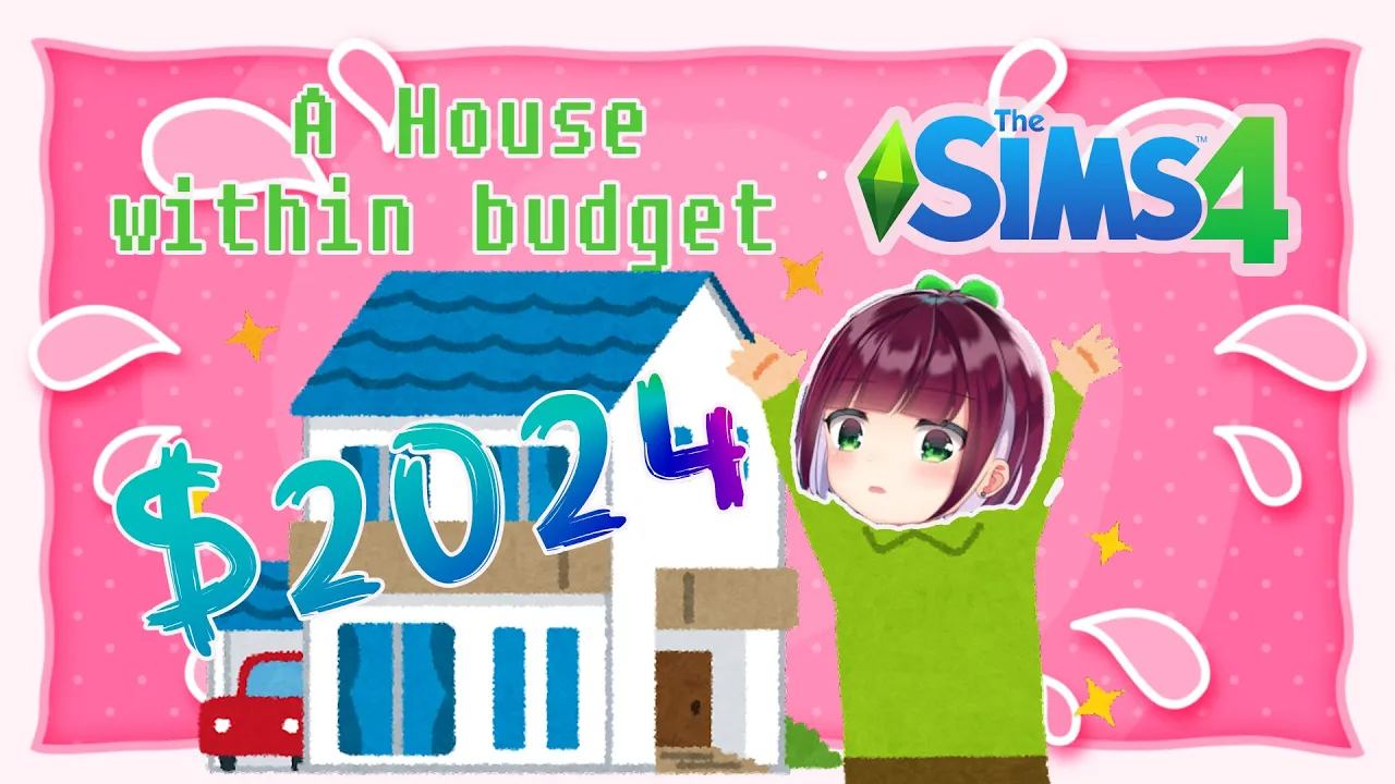 [SIMS 4] HNY 2024! A HOUSE ONLY $2024!?【NIJISANJI  | NAGISA ARCINIA】