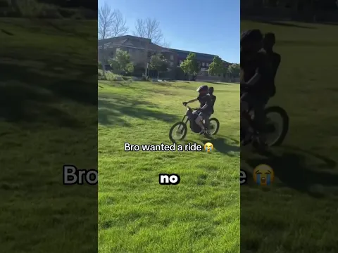 bro wanted a ride