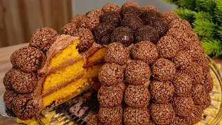 O BOLO DE CENOURA PERFEITO EXISTE! OLHA A QUANTIDADE DE BRIGADEIRO.