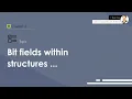 Bit fields within structures in C Language