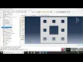 Python script to create Sierpinski carpet fractal Geometry in ABAQUS