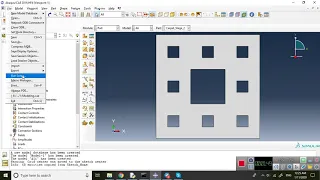 Python script to create Sierpinski carpet fractal Geometry in ABAQUS