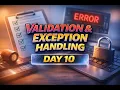 Spring Boot Validation Exception Handling Clean API Responses Real Project - Day 10