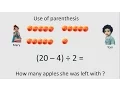 Use of parentheses and brackets 5 OA 1