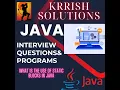 what is the use of static blocks in Java