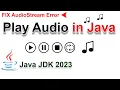How to play file using Java - javax sound