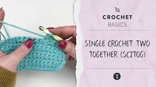 Crochet Basics How to Single Crochet Two Together sc2tog