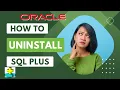 SQL PLUS Uninstall