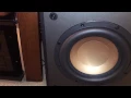 KLIPSCH RW-8 SUBWOOFER BASS TEST MAX EXCURSION SMALL BUT MIGHTY PART 1