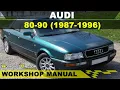 AUDI 80-90 1987-1996 Workshop Service Repair Manual - English