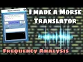 Morse Code Translator with frequency analysis morse recognition Code Universe