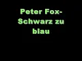 Peter Fox- Schwarz zu Blau (Lyrics on screen)