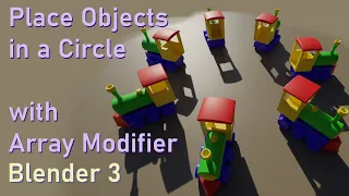 Making an Array Modifier Place Objects in a Circle with Blender 3 0