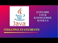 Iterative statements in Java