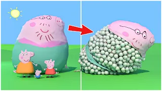 Peppa Pig Vs 1000KG Weight Experiment NOT FOR KIDS V2 