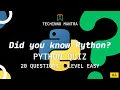 How Much Do You Know About Python General Knowledge Quiz Easy
