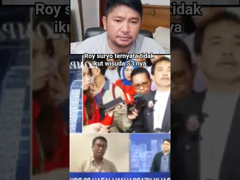 Roy suryo ternyata tidak ikut wisuda S3 nya #roysuryo