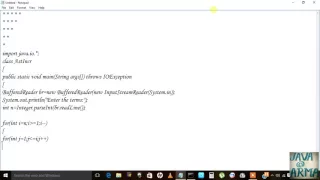 Nested loops Java Patterns 6 by taking input from user
