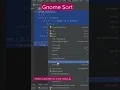 gnome sort using Python