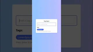 Build a Tag Input System with JavaScript Interactive Tagging UI WebCraft Devs