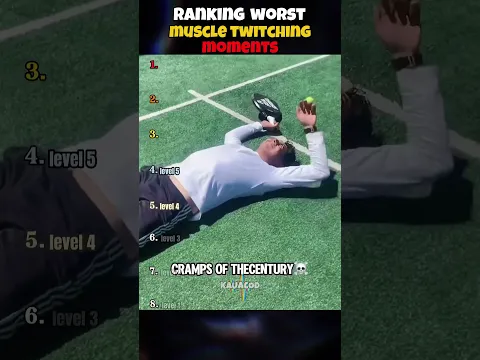 RANKING WORST MUSCLE TWITCHING MOMENTS #ranking #muscle #funny