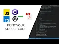 How to print source code but why