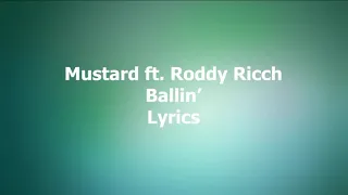 Mustard - Ballin ft Roddy Ricch Clean