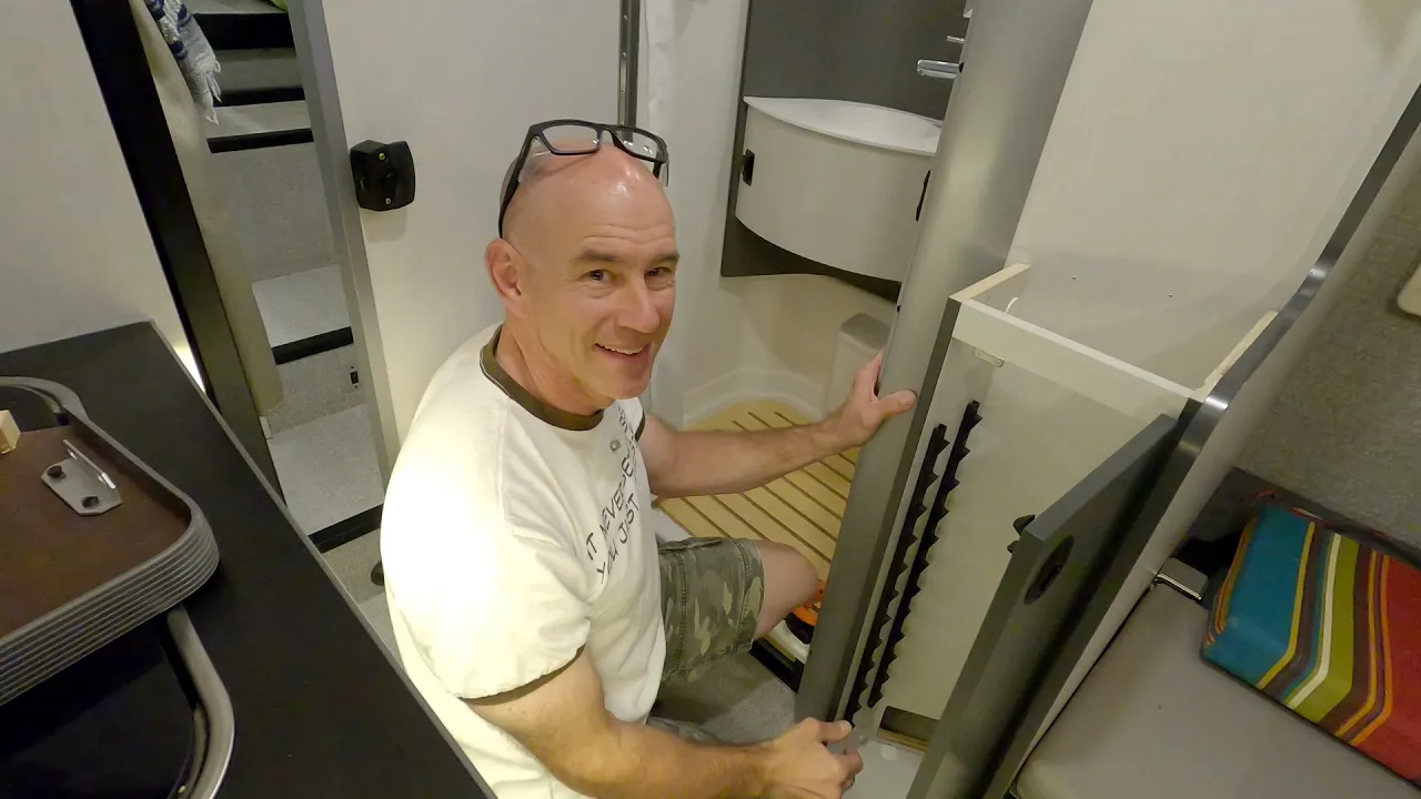 RV MOD: Relocating our EKKO's Bathroom Light Switch!