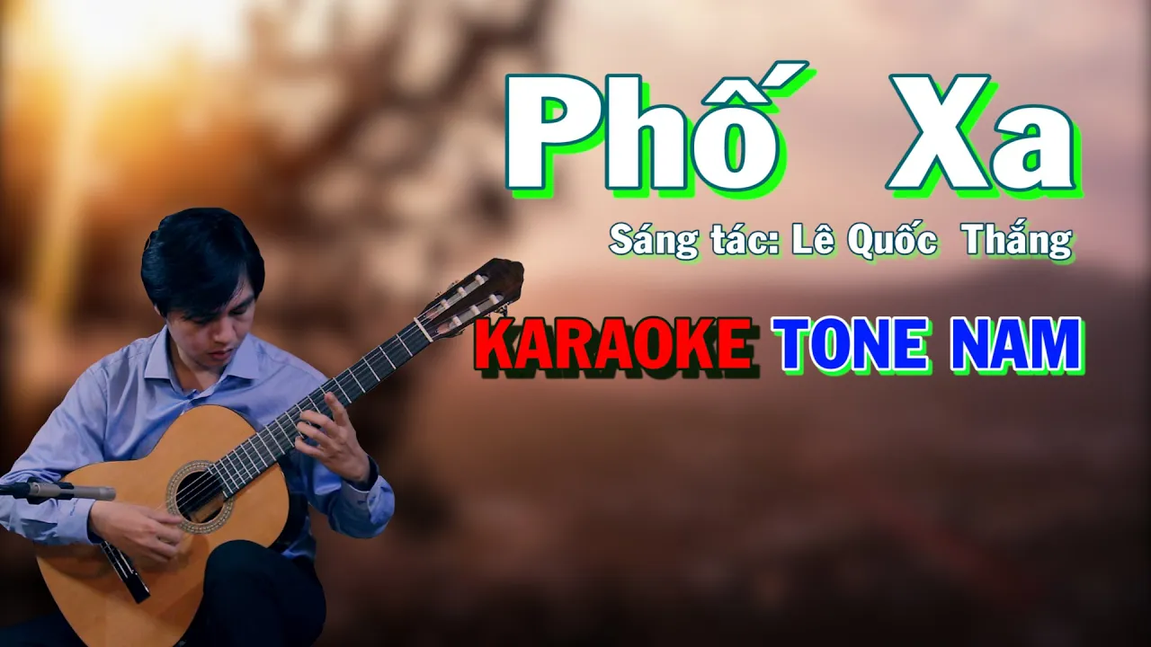Phố Xa - Karaoke Tone Nam - Karaoke NBC - Beat Hay