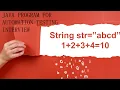 Automation Testing Interview Java Program - Add the sum of alphabets in the String