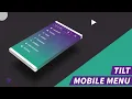 Toggle Tilt Mobile Menu CSS Effects