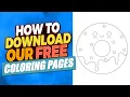 How to download our free coloring pages