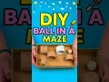 DIY Ball Maze Game Fun Easy Paper Puzzle Craft for Kids