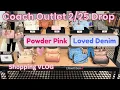 Coach Outlet Drop Powder Pink Loved Denim Walkthrough Shopping Vlog coach