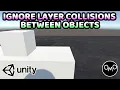 How to Ignore Layer Collisions Between Objects - Unity C Tutorial