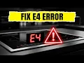 Induction Cooktop E4 Error Troubleshooting Guide