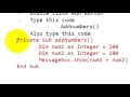 Lesson 07 Add Number VB Visual Studio Net Sahalsofware