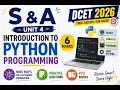 DCET 2026 S A Unit 4 Introduction to Python Programming