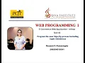 Web I Task 2 Program the user sign up process including input validations Java Institute