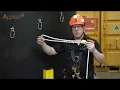 IRATA Applus Rope Access Training - Y HANG Tied at the end of the rope