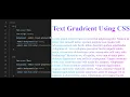 How To Make Text Gradient In CSS Gradient Text CSS Trick