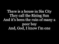 The House Of The Rising Sun Five Finger Death Punch Lyrics