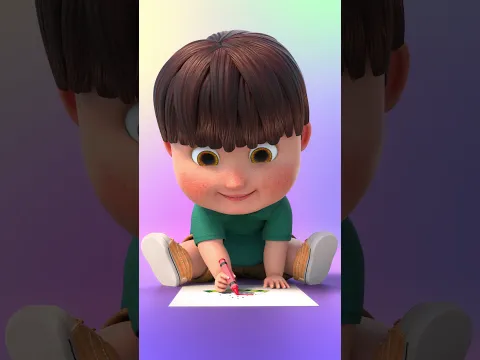 Will Baby Share His Colorful Crayons? 😲🖍️  #Sharing #KidsVideo #Cartoon #Shorts
