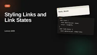 Styling Links and Link States CSS Tutorial for Beginners