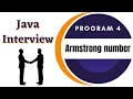 Check Armstrong Number Frequently asked Java Programs 2021 Java Interview Java Programming