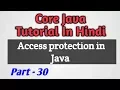 Core Java Tutorial In Hindi Access Protection In Packages Part 30