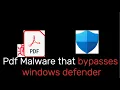 Windows defender bypass